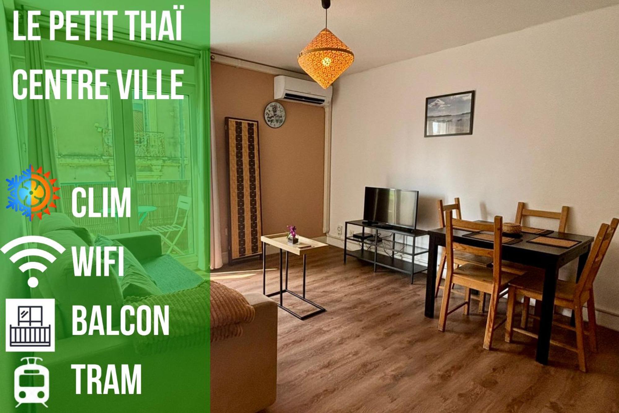 Le Petit Thai Appart 2 Pieces Zen Centre Ville มงต์เปอลิเยร์ ภายนอก รูปภาพ